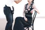 angelababy seaside photo behind-the-scenes pictures