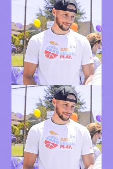 库里公益活动手机壁纸