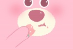 Cute strawberry bear mobile wallpaper