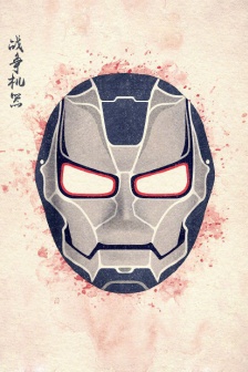 Comic series characters Chinese style facial makeup illustrations