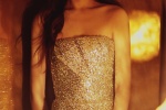Tang Yan sequined breast-wrapped dress sexy photo wallpaper