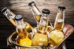 Refreshing summer ice beer picture material wallpaper