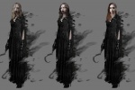 Resident Evil 8 Village Lady design concept drawings at a glance