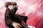 Anime couple hugging and kissing pictures desktop wallpaper