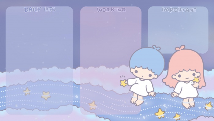 可愛桌麵分區背景圖片桌麵壁紙