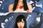 Song Qian's orange makeup is charming and sexy magazine photo