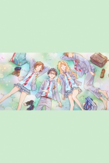 April is your lie theme mobile wallpaper