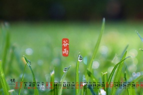 2021年5月小清新风景桌面日历壁纸