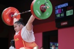 Li Wenwen wins gold medal in weightlifting women's 87kg and above