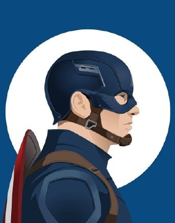 Cool profile portraits of Marvel characters