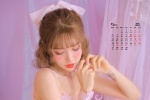2021年9月纯欲系美女桌面日历壁纸
