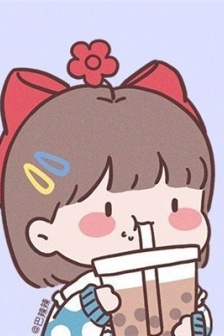 送你一朵小红花卡通手绘头像图片