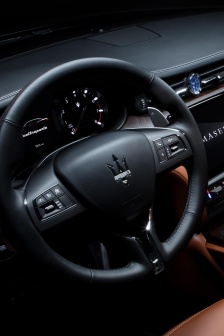 Maserati steering wheel theme mobile wallpaper