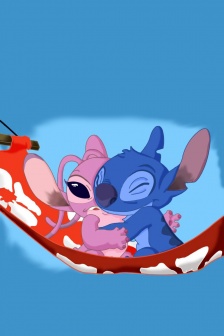 Stitch cartoon animation mobile wallpaper