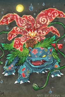 Pokemon Ukiyoe style pictures