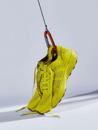 Multiple pictures of Arc’teryx’s new trail running shoes