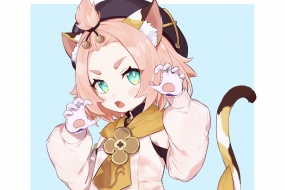 Genshin Impact Diona anime cartoon HD computer wallpaper