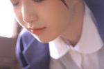 Sexy beauty schoolgirl uniform temptation photo
