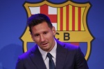 Messi bursts into tears as he bids farewell to Barcelona