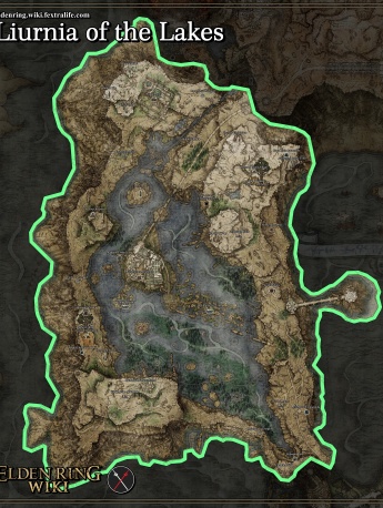 艾尔登法环利耶尼亚湖地图全貌