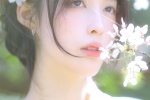 樱花和服美女写真手机壁纸