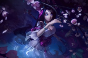 League of Legends Nami Hantan Yaoyao original painting computer wallpaper
