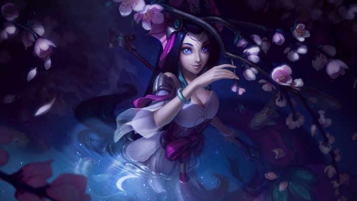 League of Legends Nami Hantan Yaoyao original painting computer wallpaper