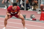 Pictures of Chinese athlete Su Bingtian