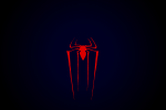 蜘蛛侠黑色简约风logo壁纸