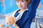 甜美学生妹美女海军制服写真