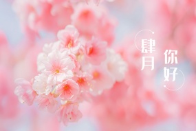 四月你好唯美图片桌面壁纸