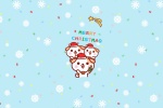 Akita-kun Christmas cartoon pictures desktop wallpaper