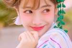 Beautiful girl in Japanese kimono, white and sexy street photo