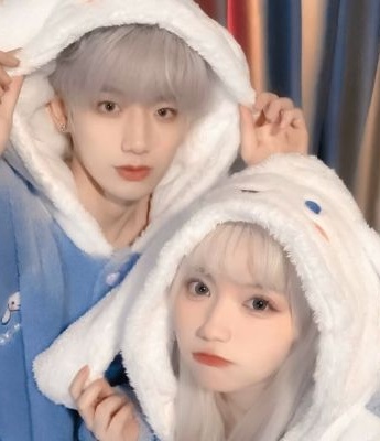 Beautiful and artistic winter couple avatars