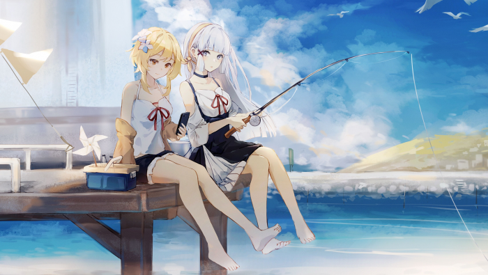 原神萤神里绫华图片桌面壁纸