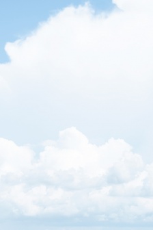 Blue sky and white clouds fresh and natural mobile wallpaper