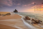 April 2022 seaside scenery calendar wallpaper