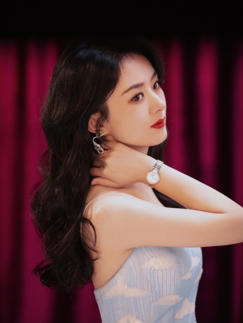 趙麗穎抹胸洋裝性感寫真圖片