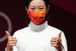 HD pictures of epee athlete Sun Yiwen