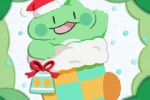 Christmas fat otter avatar