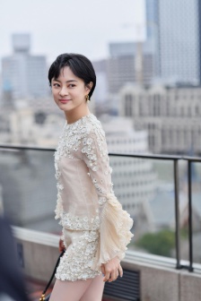 Sun Li's embroidered shirt skirt temperament photo pictures