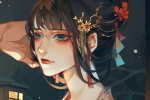 Cartoon version of ancient style super beautiful good-looking avatar picture