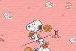 Snoopy twelve constellations cartoon mobile wallpaper