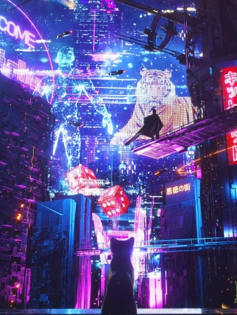 酷炫赛博朋克风壁纸
