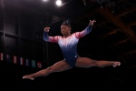 Biles women's balance beam final live high-definition photos