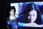 Pictures of Cecilia Cheung posing with her classic characters in the same frame