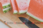 Cool watermelon desktop calendar wallpaper picture for August 2021