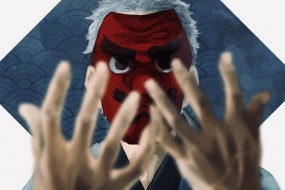 鬼滅之刃鱗瀧左近次角色電腦壁紙