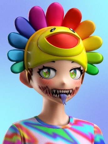 Super popular NFT snake-faced avatar