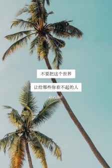 Palm tree graphic mobile wallpaper